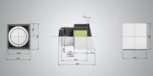 Рекуператор Ventoxx Harmony Slim Line 0.5м пульт дистанційного керування LED-індикація компенсаційний короб №8