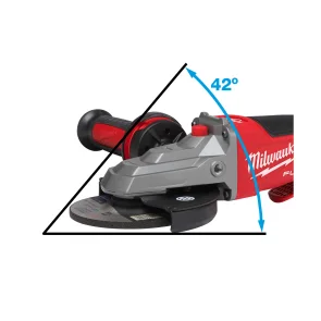 Углошлифовальная машина MILWAUKEE 125 мм с плоским редуктором M18FSAGF125XPDB-0X (+ рукоятка, защитная кожух, бескл. гайка, 2 защитная эк. №6