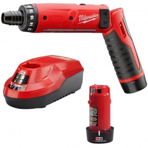 Викрутка акумуляторна MILWAUKEE M4 D-202B, (+ заряд. пристрій, 2 акум.Х2Аг, сумка для інструментів) №2