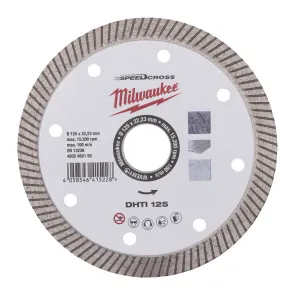 Диск алмазний SPEEDCROSS DHTI 125 мм для керамічної плитки (чистий різ) MILWAUKEE №1