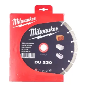 Диск алмазний для Бетону, каменю, цегли MILWAUKEE DU 230, 230мм №1