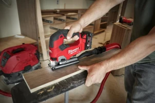Лобзик аккумуляторный MILWAUKEE, M18 FJS-0X (+ холст, адаптер, кожух, насадка, накладка подошвы, HD №16
