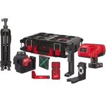 Нівелір лазерний 3D акумуляторний MILWAUKEE, M12 3PLKIT-401P (+зар. прист.,1акум.Х4Аг, кейс PACKOUT)