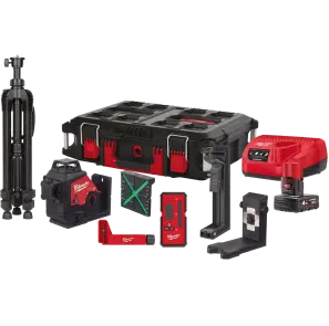 Нивелир лазерный 3D акумуляторний MILWAUKEE, M12 3PLKIT-401P (+зар. прист.,1акум.Х4Аг, кейс PACKOUT) №1
