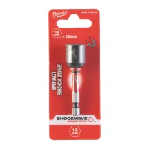 Торцевая головка 1/4 дюйма, шестигранная, 12 мм Shockwave, ударопрочная Milwaukee 4932492442