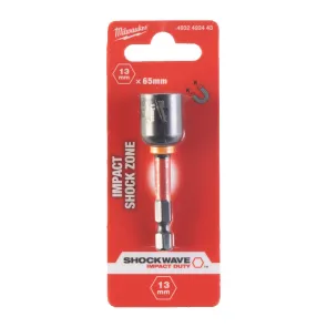 Торцева головка 1/4 дюйма, шестигранна Shockwave ударостійка ShW HEX13 x 65mm №1