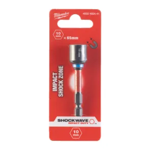 Торцева головка 1/4 дюйма, шестигранна, 10 мм Shockwave, ударостійка Milwaukee 4932492441 №1