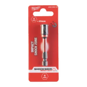Торцева головка 1/4 дюйма, шестигранна, 8 мм Shockwave, ударостійка Milwaukee 4932492439 №1