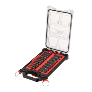 Набор ударных головок 3/8" 19 ед. 6-ти грани,длинные, 6-24мм в кейсе SHOCKWAVE PACKOUT №3