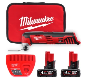 Аккумуляторный мультиинструмент MILWAUKEE C12 MT-402B (Li-Ion 4 ч) 4933441705 (+ заряд.устройство, 2 акум., адаптер, шлиф. №9