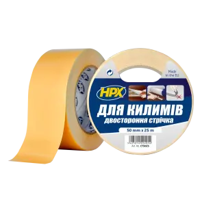 Двостороння стрічка CARPET TAPE 50мм x 25м біла №1