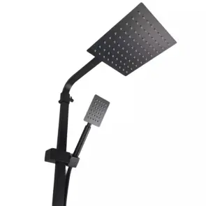 Комплект Душевая система WEZER PRO16-02-BLACK + Смеситель для умывальника WEZER EKO1A-01-ВLACK №3