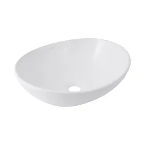 Комплект Раковина Dove накладна White Qtap + Змішувач для раковини Robin Black Matt Qtap №2