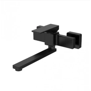 Комплект Смеситель для кухни настенный Koer KB-73010-05 (KR3491) + Мойка кухонная Zerix ZS-6550S-03 Черная (ZX4540) №2