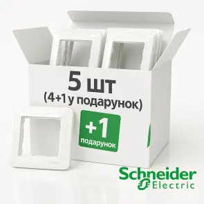 Рамка 1-постовая, Белый, Sedna Design SDD311801 комплект 5 шт №1
