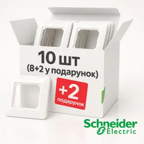 Рамка 1-постовая, Белый, Sedna Design SDD311801 комплект 10 шт №1