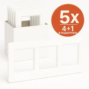 Рамка 3-постовая, Белый, Sedna Design SDD311803 комплект 5 шт №1