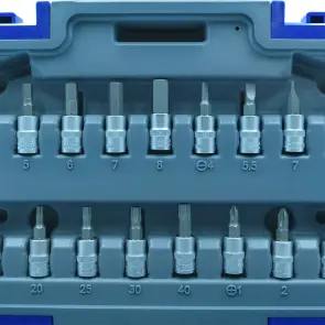 Набор инструментов профессиональный 1/4" 46 ед. Haisser BLACK 70256 №6