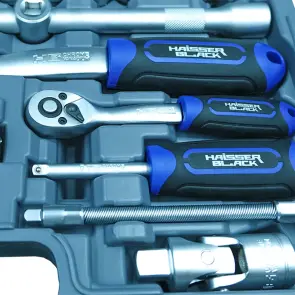 Набор инструментов профессиональный 1/4" 46 ед. Haisser BLACK 70256 №7