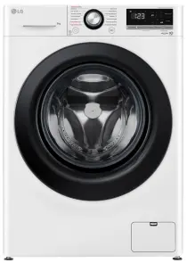Пральна машина LG фронтальна, 9кг, 1400, A+++, 57см, дисплей, пара, інвертор, білий №1