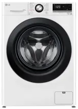 Пральна машина LG фронтальна, 8.5кг, 1200, A+++, 48см, дисплей, пара, інвертор, білий