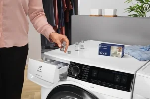Стирально-сушильная машина Electrolux фронтальная, 10(6)кг, 1600, А, 63см, дисплей, пара, инвертор, heat pump, белый №4