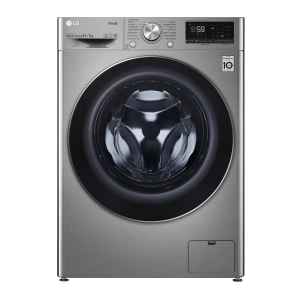 Прально-сушильна машина LG фронтальна, 8.5(5)кг, 1200, A, пара, 47см, дисплей, пара, інвертор, сріблястий №2