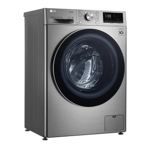 Прально-сушильна машина LG фронтальна, 8.5(5)кг, 1200, A, пара, 47см, дисплей, пара, інвертор, сріблястий №4