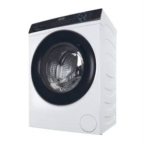 Стиральная машина Haier фронтальная, 7кг, 1400, A+++, 44см, дисплей, пара, инвертор, черный люк, прямой привод, белый №6