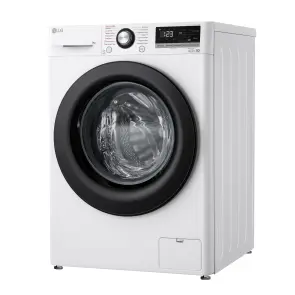 Пральна машина LG фронтальна, 9кг, 1400, A+++, 57см, дисплей, пара, інвертор, білий №6