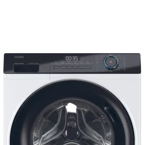 Стиральная машина Haier фронтальная, 7кг, 1400, A+++, 44см, дисплей, пара, инвертор, черный люк, прямой привод, белый №8