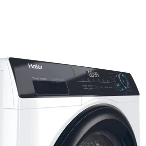 Стиральная машина Haier фронтальная, 7кг, 1400, A+++, 44см, дисплей, пара, инвертор, черный люк, прямой привод, белый №9