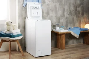 Стиральная машина Indesit вертикальная, 7кг, 1200, A+++, 60см, дисплей, белый №4