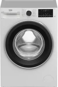 Стиральная машина Beko фронтальная, 8кг, 1400, A+++, 55см, дисплей, пар, инвертор, AutoDose, белый №2