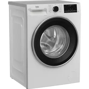 Стиральная машина Beko фронтальная, 8кг, 1400, A+++, 55см, дисплей, пар, инвертор, AutoDose, белый №4