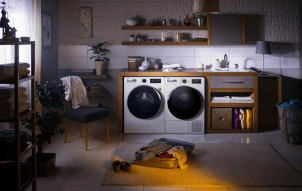 Стиральная машина Beko фронтальная, 9кг, 1400, A+++, 55см, дисплей, SMART, пара, инв., белый №3