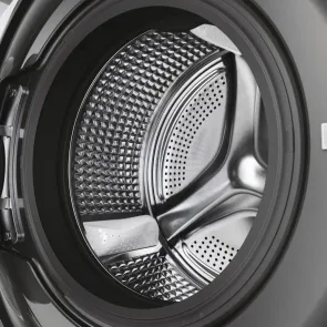 Стирально-сушильная машина Haier фронтальная, 8(5)кг, 1400, A, 46см, дисплей, пара, инвертор, люк черный, прямой привод, серебристый №8