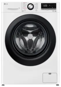 Пральна машина LG фронтальна, 7кг, 1200, A+++, 48см, дисплей, пара, інвертор, білий №1