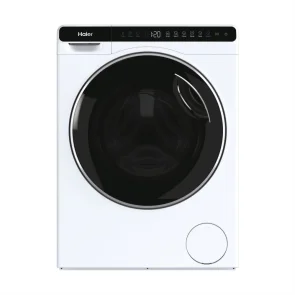 Пральна машина Haier фронтальна, 5кг, 1200, A+++, 44см, дисплей, інвертор, люк чорний, висота 70см, білий №2