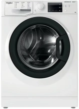Стиральная машина Whirlpool фронтальная, 7кг, 1200, A+++, 43.5см, дисплей, пара, инвертор, черный люк, белый