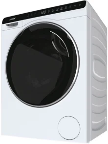 Пральна машина Haier фронтальна, 5кг, 1200, A+++, 44см, дисплей, інвертор, люк чорний, висота 70см, білий №5