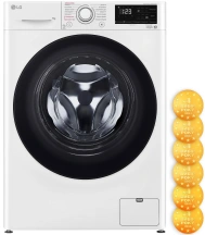 Пральна машина LG фронтальна, 7кг, 1200, A+++, 48см, дисплей, пара, інвертор, білий