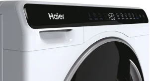 Пральна машина Haier фронтальна, 5кг, 1200, A+++, 44см, дисплей, інвертор, люк чорний, висота 70см, білий №8