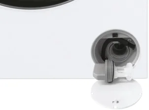 Пральна машина Haier фронтальна, 5кг, 1200, A+++, 44см, дисплей, інвертор, люк чорний, висота 70см, білий №9