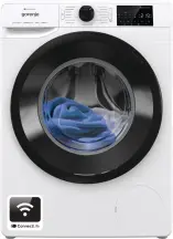 Стиральная машина Gorenje фронтальная, 8кг, 1400, A+++, 55см, дисплей, инвертор, пара, Wi-Fi, белый