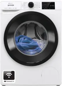 Стиральная машина Gorenje фронтальная, 8кг, 1400, A+++, 55см, дисплей, инвертор, пара, Wi-Fi, белый №1
