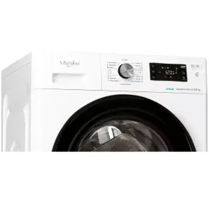Стиральная машина Whirlpool фронтальная, 10кг, 1400, A+++, 60см, дисплей, пара, инвертор, черный люк, белый №4