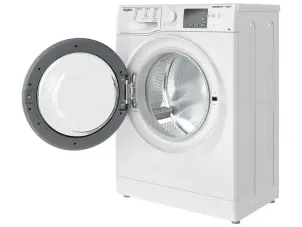 Стиральная машина Whirlpool фронтальная, 7кг, 1200, A+++, 43.5см, дисплей, пара, инвертор, черный люк, белый №8