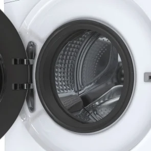 Пральна машина Haier фронтальна, 5кг, 1200, A+++, 44см, дисплей, інвертор, люк чорний, висота 70см, білий №11
