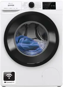 Стиральная машина Gorenje фронтальная, 8кг, 1400, A+++, 46,5см, дисплей, инвертор, пара, Wi-Fi, белый №1